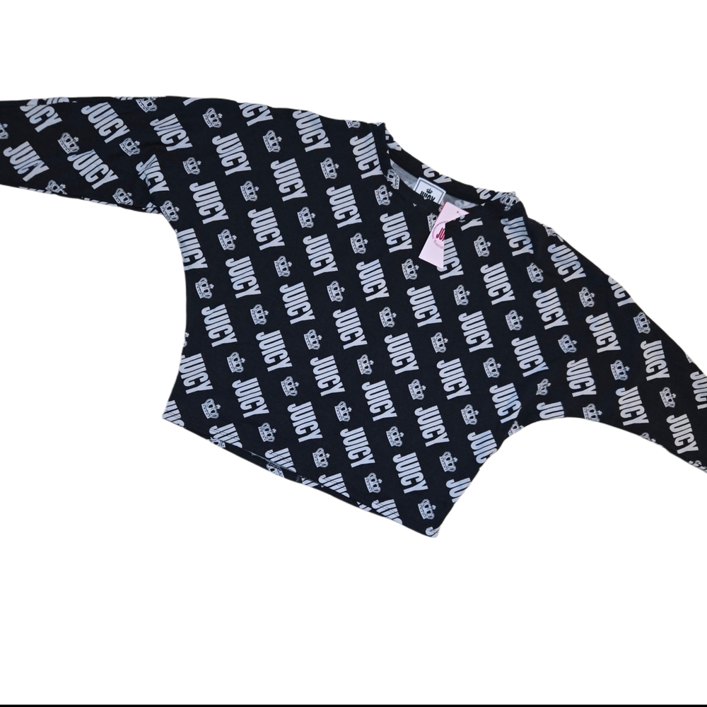 Juicy Couture Black and White Logo Top